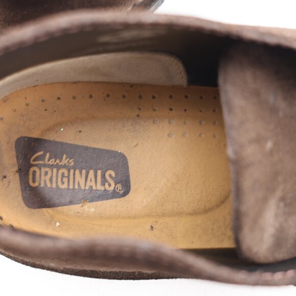 Clarks Originals Men's Size 10.5 M Brown Suede Shoes Lace Up Crepe Sole Boots - Picture 10 of 10